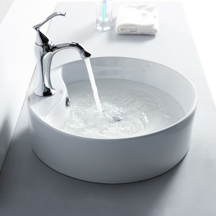 lavabo vasque rond plomberie